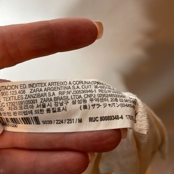 Zara Cord Belt Cream High Waisted Shorts. Size Medium. - Picture 8 of 10